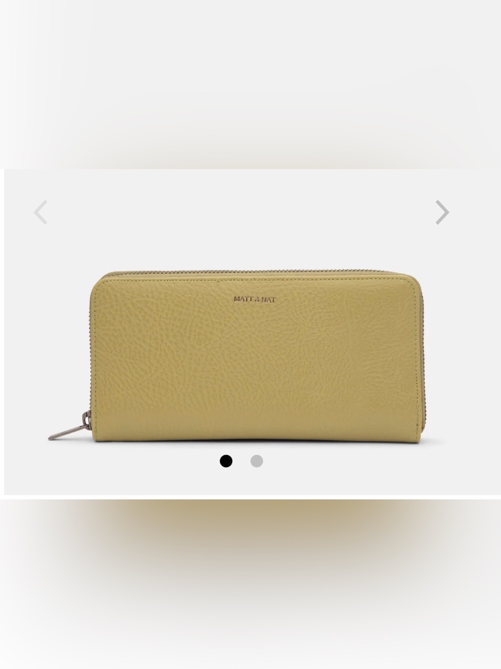 Matt & Nat Yellow Vegan Wallet ”Dwell”